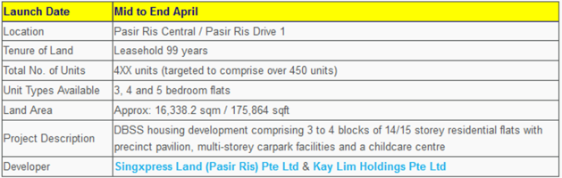 Pasir Ris One Project Details